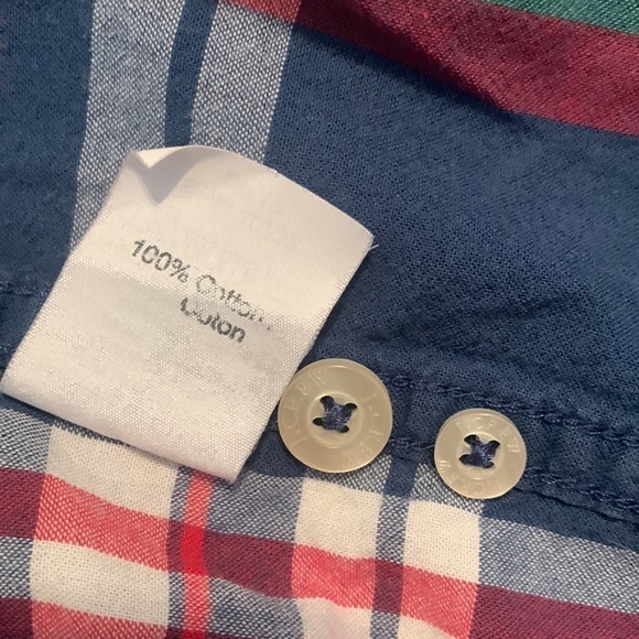 J. Crew Tailored Summer Plaid Button Down Shirt Red/Green/Blue/White Men’s S - Picture 10 of 12